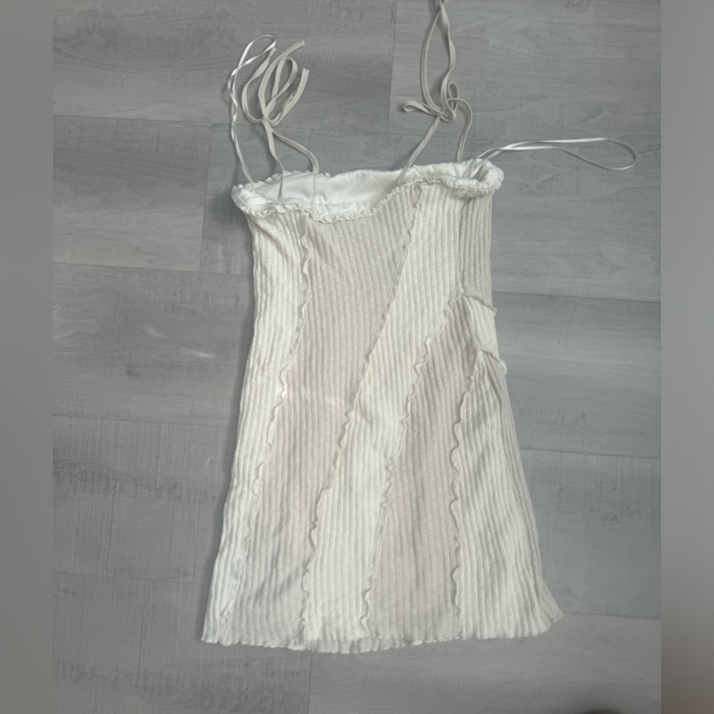 Urban Outfitters Cassidy Spliced Ribbed Bodycon Mini Dress S